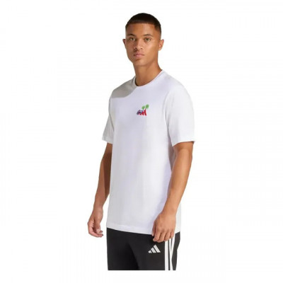Camiseta Bordado Pequeno Estampa Surf adidas Branco / White M