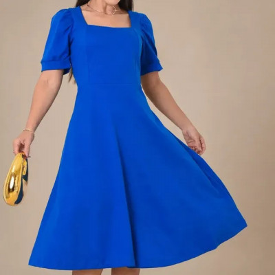 Vestido Feminino Rodado Moda Evangêlica Ccb Casual Conforto — review