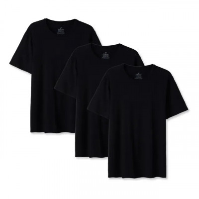 Kit 3 Daily T-shirt Feminino - Conjunto de camisetas para uso diário