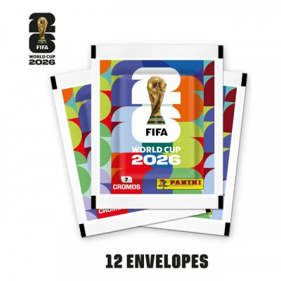 Copa do Mundo da Fifa 2026™ Kit com 12 envelopes de figurinhas Panini — Capa Mole
