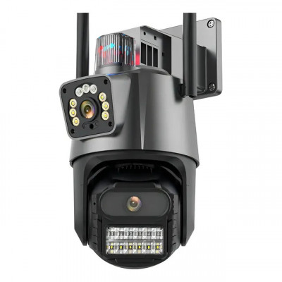 Câmera de Segurança IP WiFi JL Protec IPSky2 — Lente Dupla 6MP