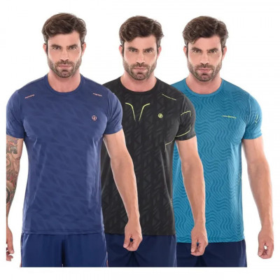 Kit 3 Camisetas Dryfit Masculina — Conforto e controle de umidade