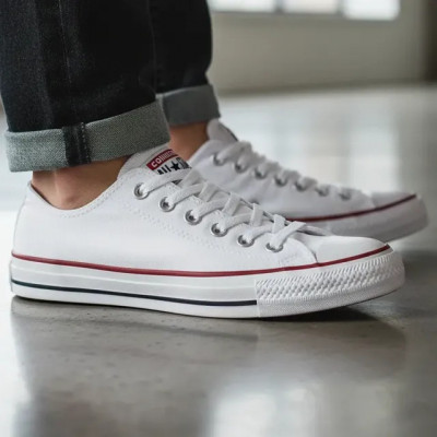 Tênis Chuck Taylor Cano Curto All Star Converse Branco/branco/marinho Liso 39 BR — Review