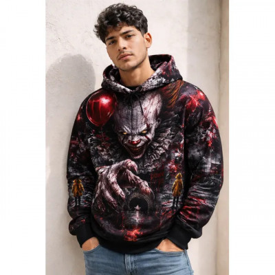 Blusa Moletom Terror Filme Barquinho Penny I.t A Coisa 04 Gg Preto