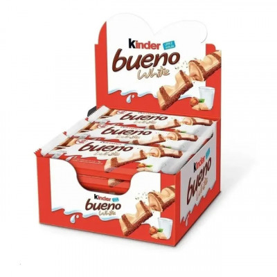 Chocolate Kinder Bueno White Caixa 585g C/15 - Ferrero: análise do produto