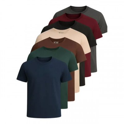 Review: Kit 7 Camisetas Basica Lisa Algodão Premium Masculina