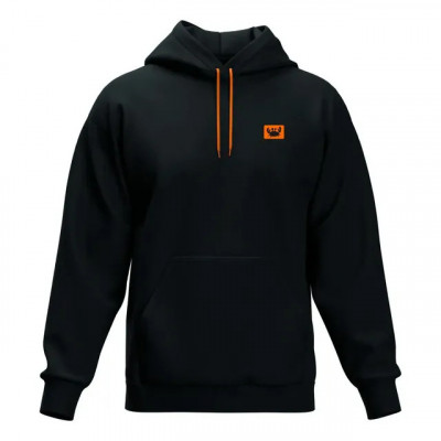 Moleton Capuz Blusa De Frio Lisa Cordão Neon Canguru Macio — conforto básico com toque neon