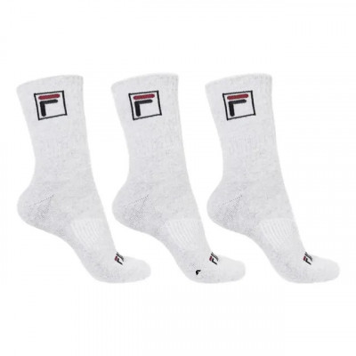 Kit Tripack Meia Fila Cano Alto Fbox Masculina Branca Logo 39-43 — 3 unidades