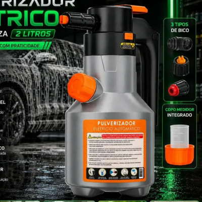 Pulverizador Elétrico Snow Foam Bahrein 2L — limpeza automotiva e doméstica