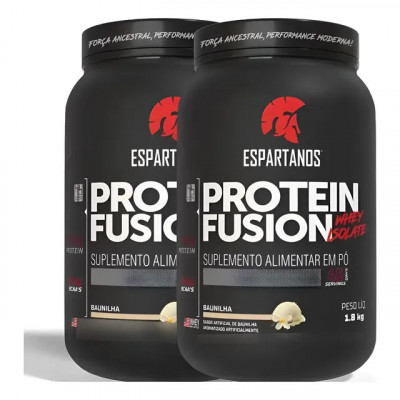 Kit 2x Whey Protein Fusion 1800g Espartanos — Suplemento em pó em dose dupla