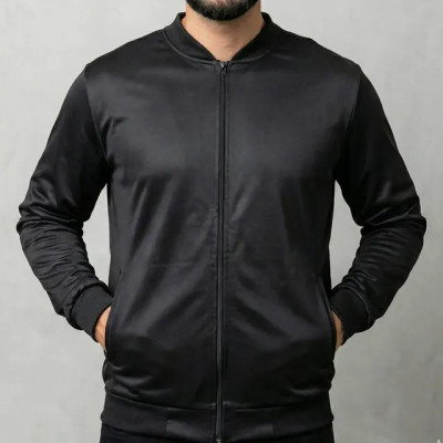 Jaqueta Masculina Bomber Chimpa com Zíper e Bolsos