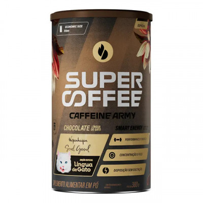 Super Coffee 3.0 380g — Cafeína, Taurina e CoQ10 no sabor Língua de Gato