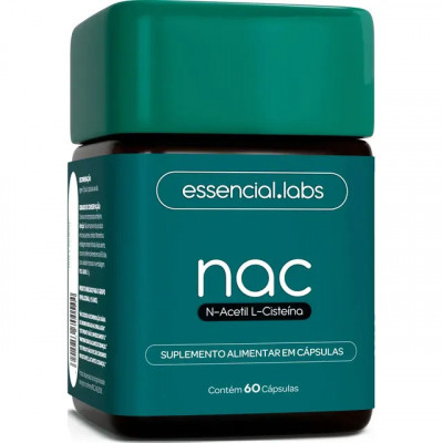 NAC 600mg - N-Acetil L-Cisteína em Fórmula Exclusiva (60 cápsulas)
