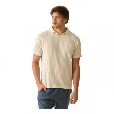 Camisa Gola Polo Tricot Masculina Texturizada Turim Opus — Polo tricot com textura