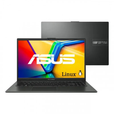 Notebook Asus Vivobook Go 15 — Ryzen 5 7520U, 16 GB, 512 GB SSD, Mixed Black