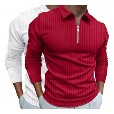 Kit 2 Camisas Polo Manga Longa Blusa Masculina Zíper — Versatilidade e praticidade