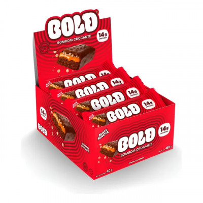 Barra De Proteína Bold Bombom Crocante 40g — barra proteica com sabor bombom crocante