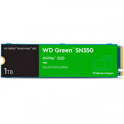 SSD 1TB Western Digital Green SN350 NVMe Gen3 M.2 2280 (Azul)