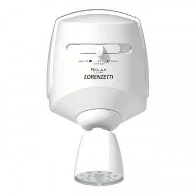 Chuveiro elétrico de parede Lorenzetti Relax Ultra branco 5500W