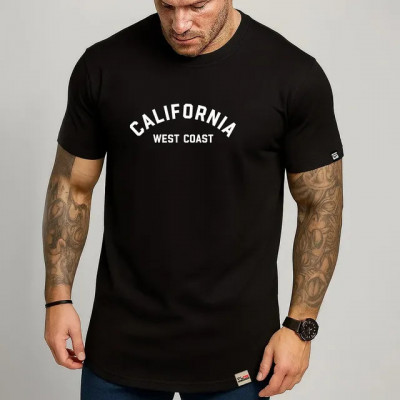 Camiseta Algodão Camisa Longline Pintee California Pintee — review