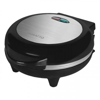 Omeleteira Antiaderente Elétrica Dupla 800W Mr. Cheff Redonda Preta 220V (Agratto Aoip01i-02)