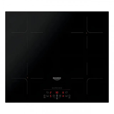Cooktop de Indução 4 Bocas Dako Supreme Preto com Trava de Segurança