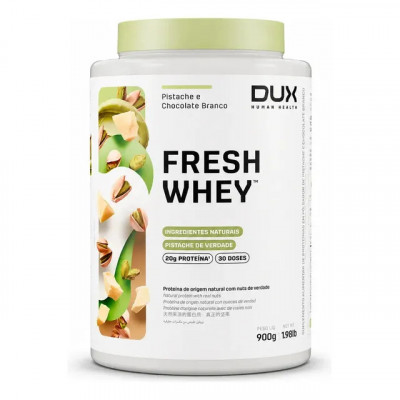 Proteína Dux Nutrition FreshWhey em pó sabor Pistache e Chocolate Branco (900g)