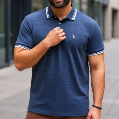 Review: Camisa Polo Reserva friso rajado Masculino Marinho Liso G