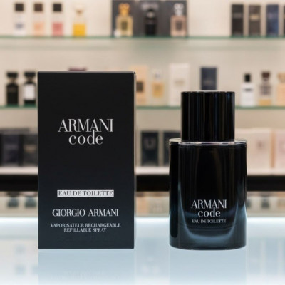 Perfume Masculino Armani Code Eau de Toilette, Refilável 50ml