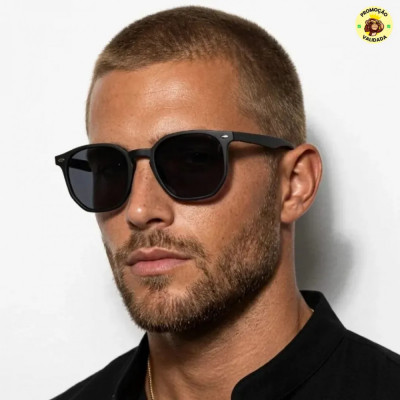 Oculos de Sol Hexagonal Premium UV400 Flexivel