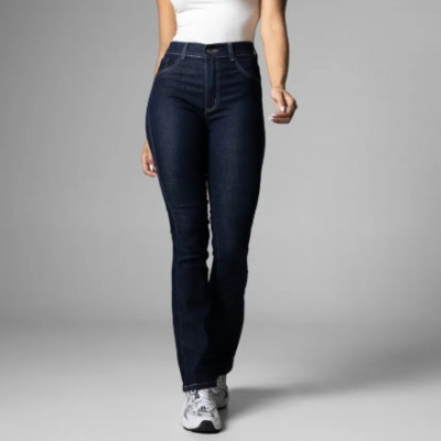 Jeans Sawary Feminina Calça Boot Cut Petit