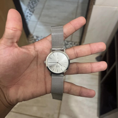 Relógio Dumont Traveller Masculino Aço Prata