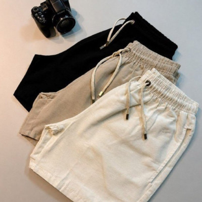 Kit 3 Shorts Masculino Bermuda Linho - Opções de Cores