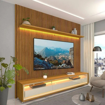 Rack Para TV Até 75 Polegadas com Painel Led