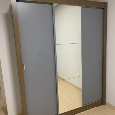 Guarda Roupa Mônaco 3 Portas com Espelho