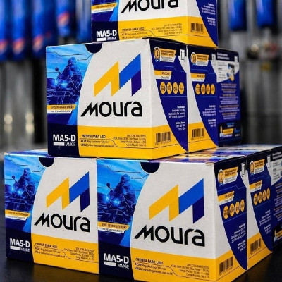 Bateria Moto Moura MA5-D Titan Fan Biz Bros Fazer 125, 150, 160 Mix Flex