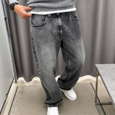 Calça Balão Jeans Streetwear Larga Bag