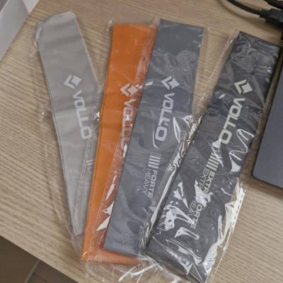 Kit 4 Faixas Elásticas com 3 Intensidades
