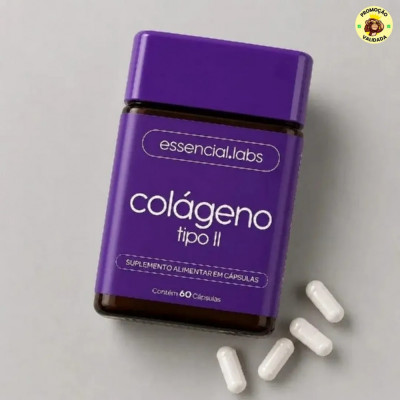 Kit com 2 Colageno Tipo 2 45mg 60 Caps Essencial Labs