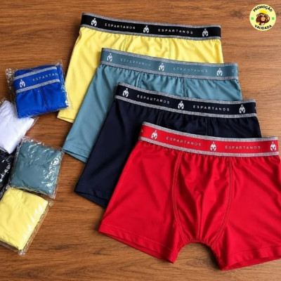 Cuecas Boas e Baratas Kit com 10 Cuecas Boxer Espartanos Microfibra
