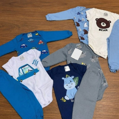 Kit com 9 Peças Infantil Inverno
