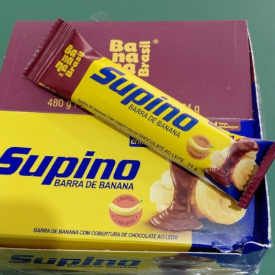 🍫  Barra Supino Original Ao Leite 20 Unidades Banana Brasil