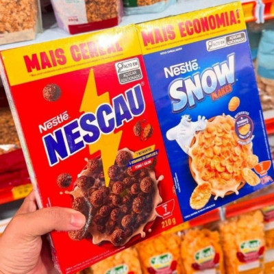 🥣 Kit Cereal Matinal Chocolate Nescau 210g + Snow Flakes 230g
