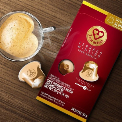 Cápsulas Café Cerrado Mineiro 3 Corações 10 unidades