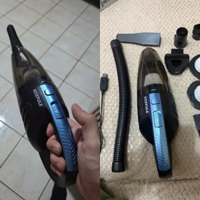 Aspirador de Pó Portátil Sem Fio, Motor Potente 240W