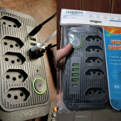 Extensão Coibeu Tomadas + Usb Bivolt
