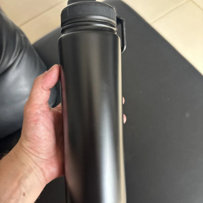 Garrafa Térmica de Água Inox 800ml Preta