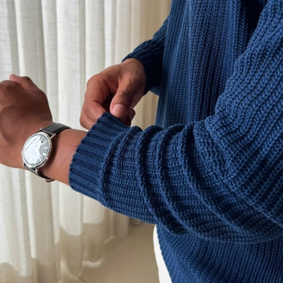 🧶 Suéter Lã Tricot Manga Longa