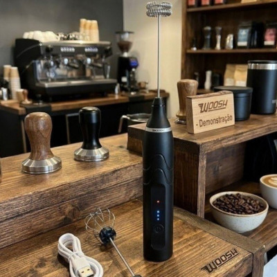 Mini Mixer Misturador De Bebidas Elétrico 2 Em 1 Portátil