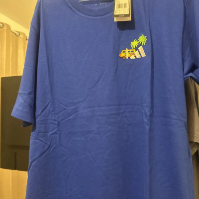 Camiseta Bordado Estampa Surf adidas Branco M
